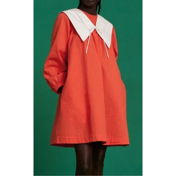 & other stories orange dress & Other Stories - mini dress - Women - Spandex/Cotton/Metallic Fibers - 38 EU
